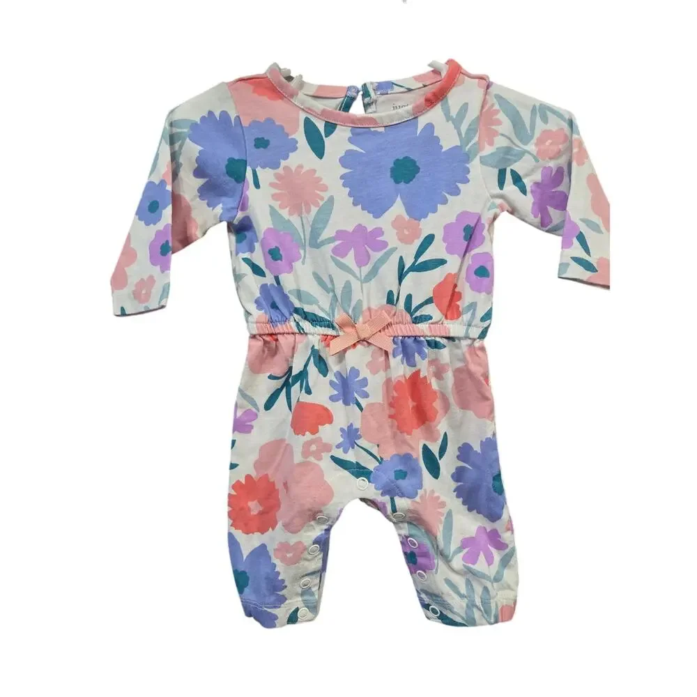 5/$20 White Floral Jumpsuit - Carter's - 3mo